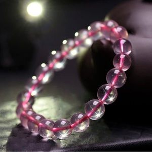 🆕New Starlight Rose Quartz 8mm Healing Gemstone Bracelet